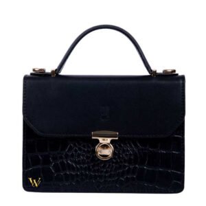 Black Leather Bag - 09