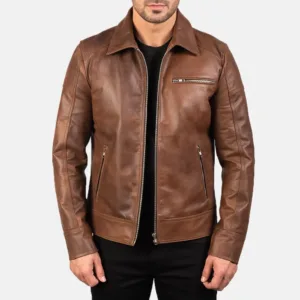 Brown Leather Jacket - 05