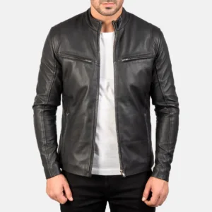 Black Leather Jacket - 01