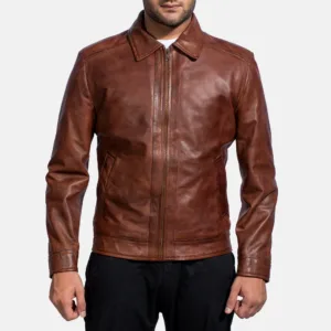 Brown Leather Jacket - 02